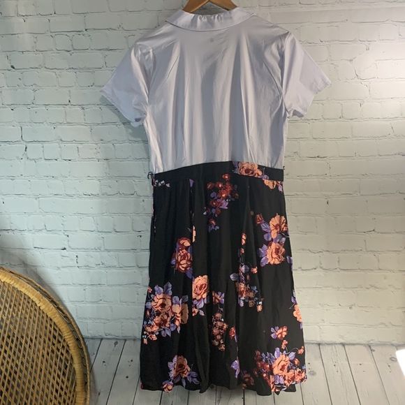 ModCloth Womens Linen Blend Academia Size Large Dress - Picture 3 of 4